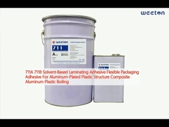 711A 711B op oplosmiddel gebaseerde lamineerlijm Flexible Packaging Adhesive For Aluminium-Plated Plastic Structure Composite Aluminium Plastic Boiling